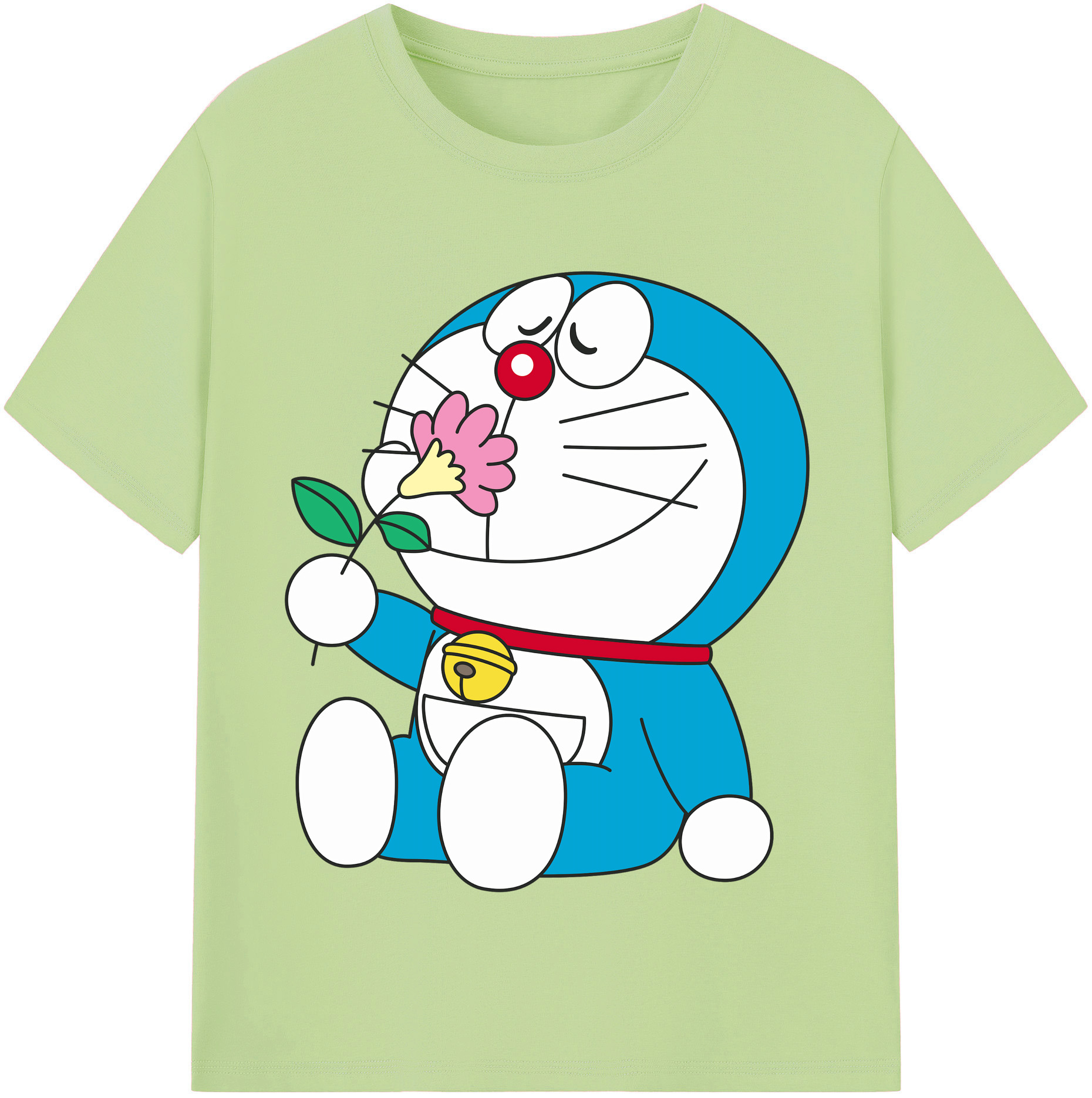 （画像用） ドラえもん Doraemon 綿100％半袖Tシャツ（フロントプリント）